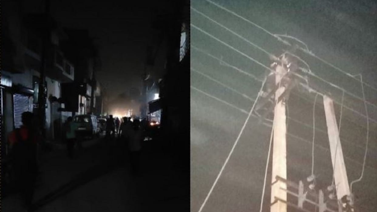 The darkness in 30 villages and water flow on the roads after rain in Baghpat and damage to the wheat crop