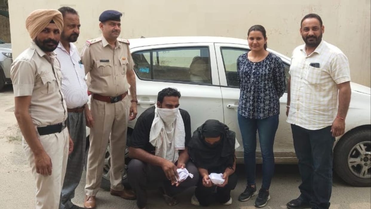 Sacked constable of Punjab Police and his female accomplice arrested with 106 grams of heroin