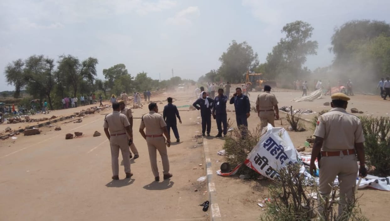 protest of Mali-Saini community on the National Highway ends on the 12th day in Bharatpur
