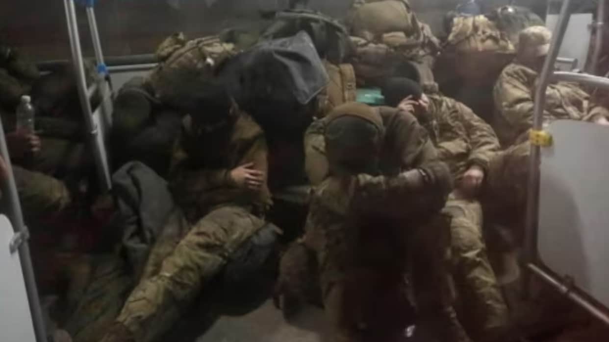 Russian soldiers are kept in underground prison as punishment for refusing to fight