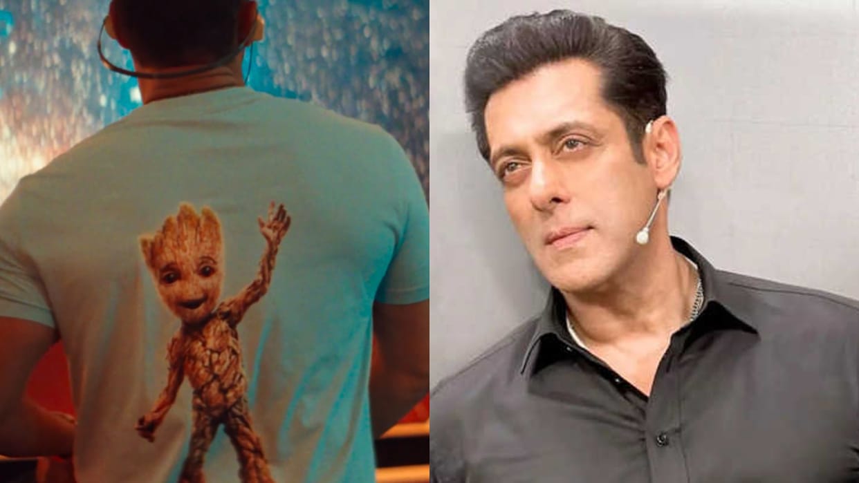 salman khan gets inspired by guardians of the galaxy character groot watch the video here