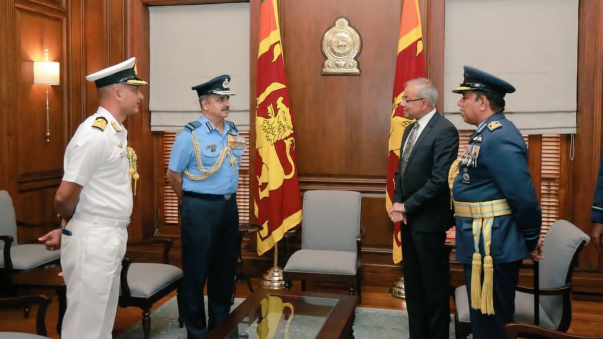 IAF chief meets Sri Lanka's top military leaders, exchange views on matters of bilateral importance
