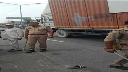 Basti News: फोरलेन पर ट्रक के नीचे आया बाइक सवार, चपेटे में आने हुई मौत young man killed in road accident at Basti