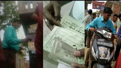 Video of distribution of money to voters few hours before civic polls has surfaced in Mainpuri