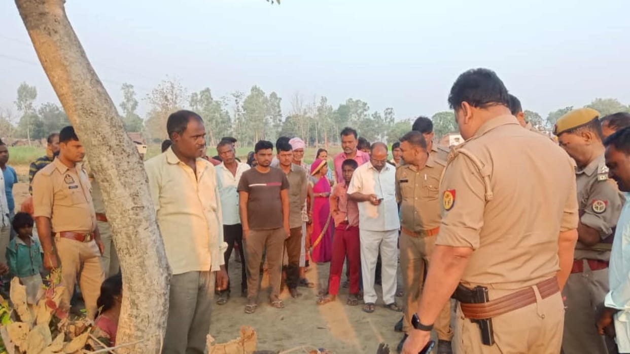 Youth dead body found hanging from a tree in basti