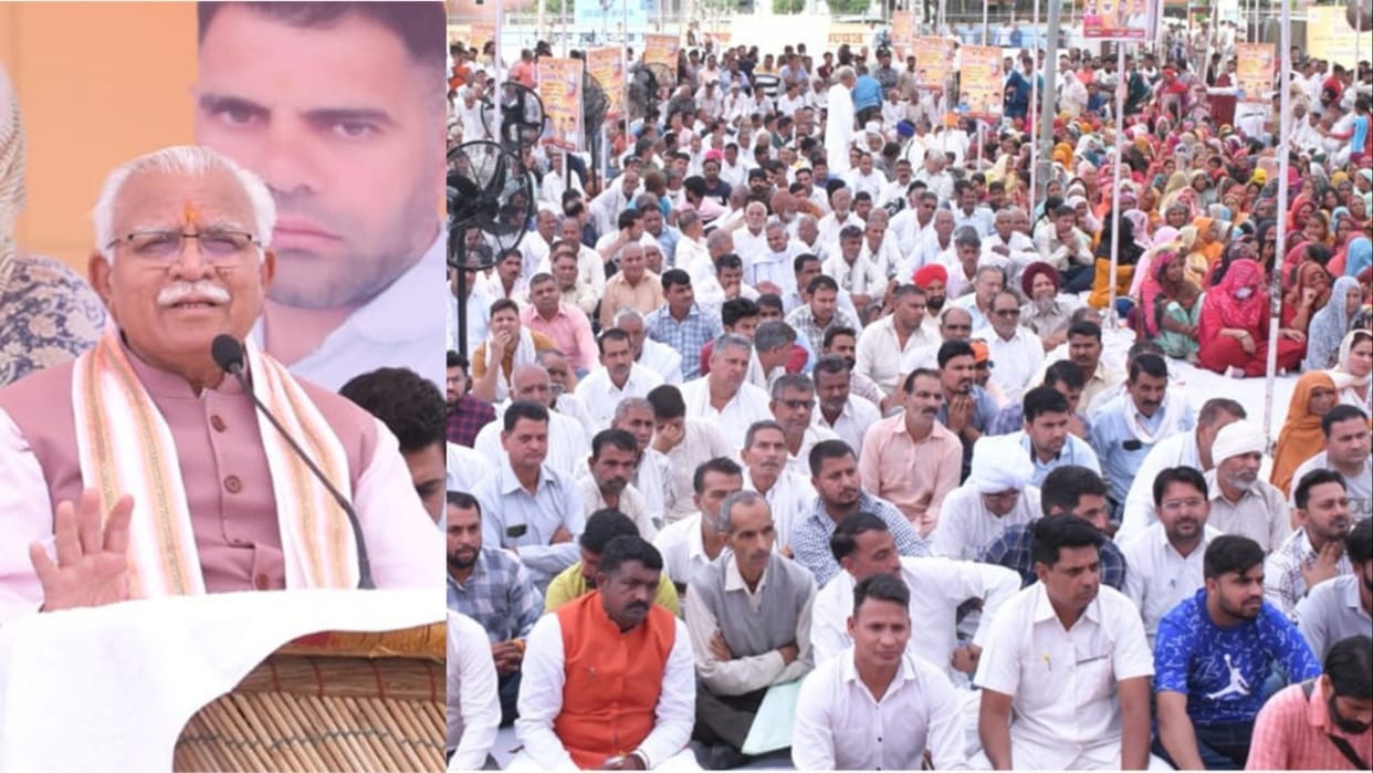People are happy with the schemes of state and central government said Haryana CM