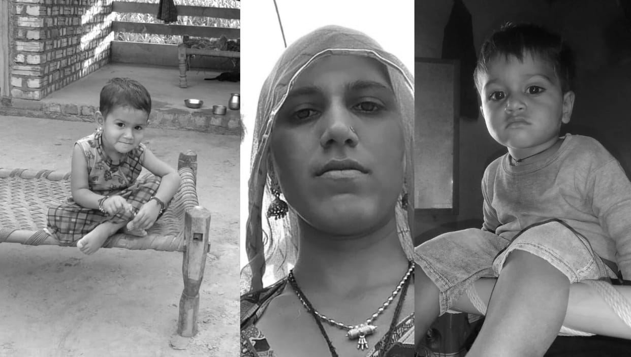 mother first drowned the innocent daughter and son in the tank, then poured acid on herself in barmer