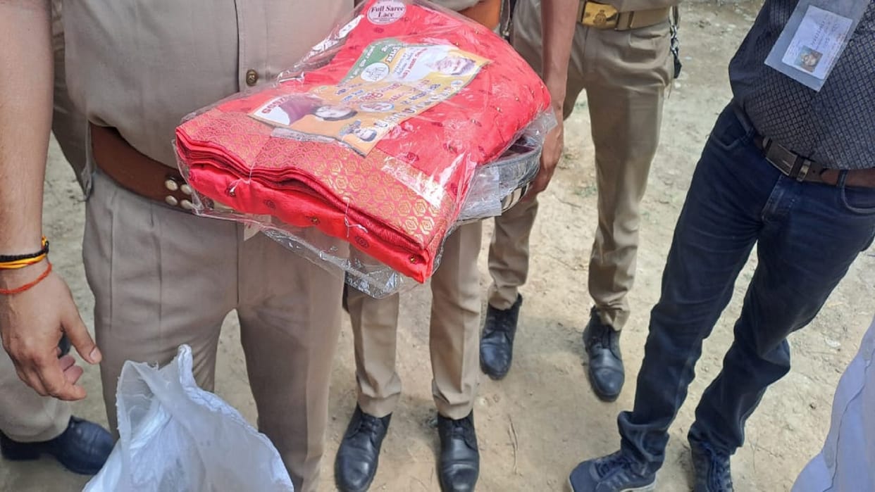 Municipal elections 2023: Police reached on complaint of distribution of sarees to voters, many sarees with st