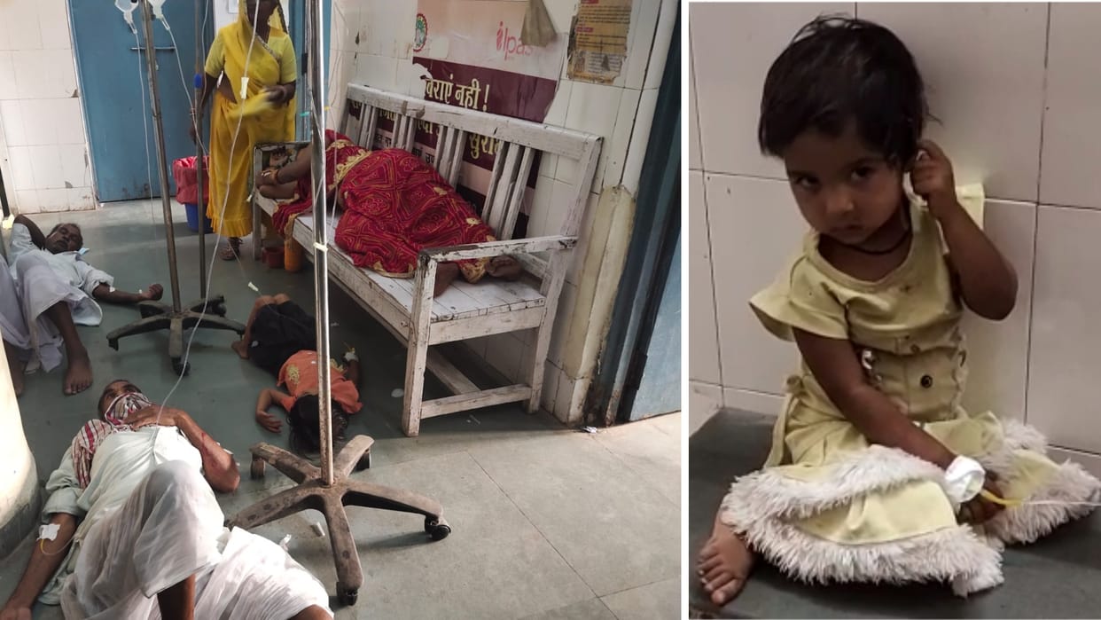 In Dhar's village Dhamana, more than 200 people got food poisoning