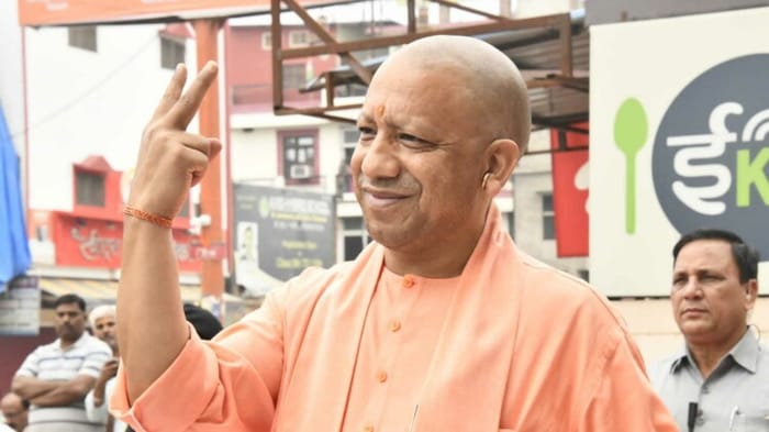 UP Municipal Corporation elections CM Yogi Adityanath casts his vote