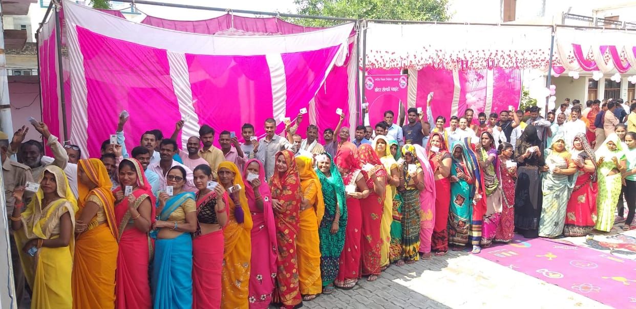 UP Municipal Election, 10 percent polling in first two hours in Jalaun, voters turn out late in the morning to