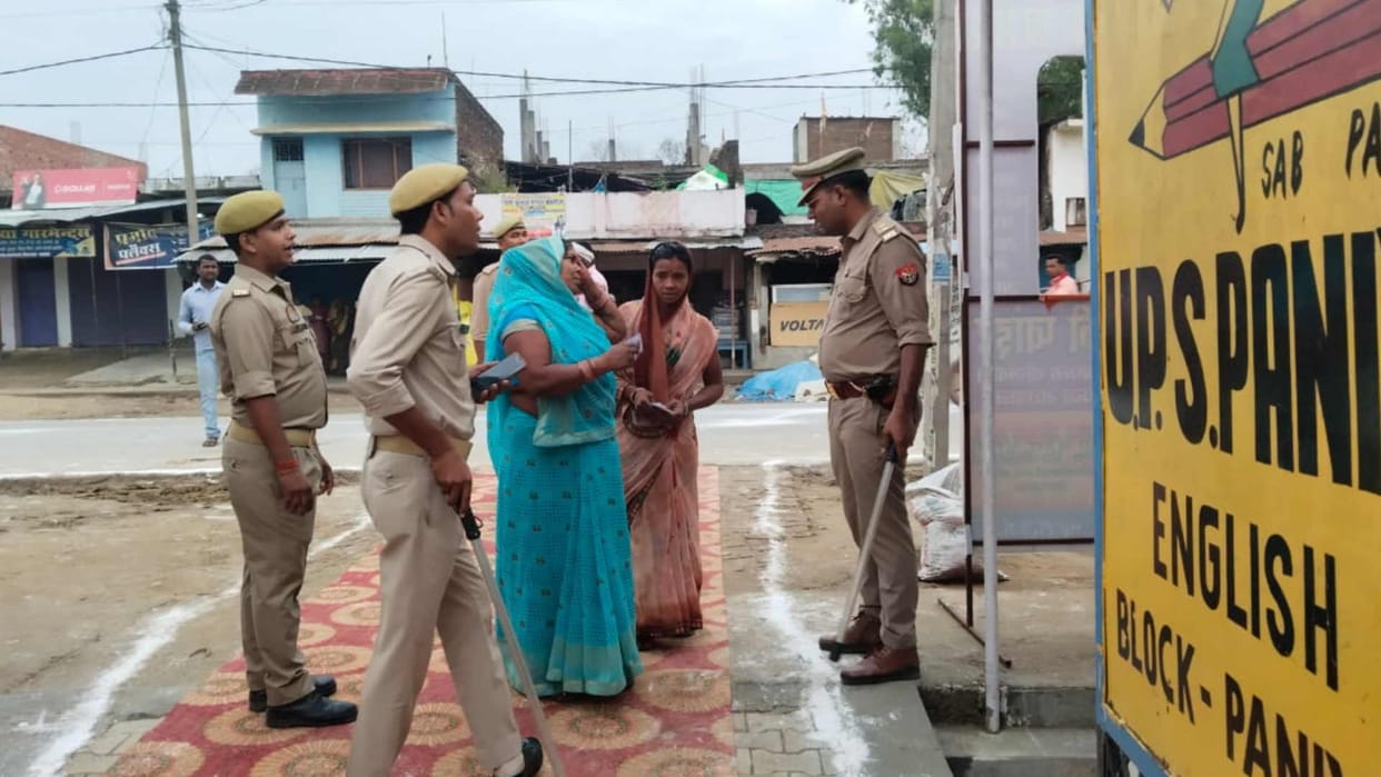 UP Nikay Chunav 2023 Voting for municipal elections continues in Maharajganj
