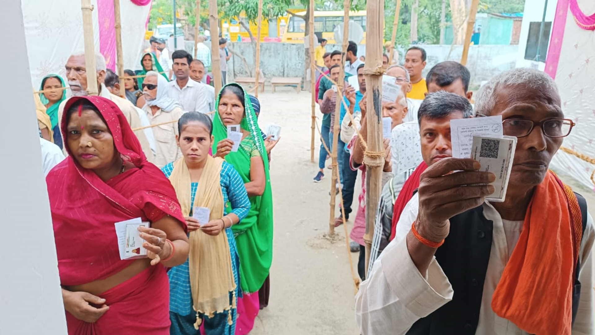 UP Nikay Chunav 2023 Voting for municipal elections continues in Maharajganj