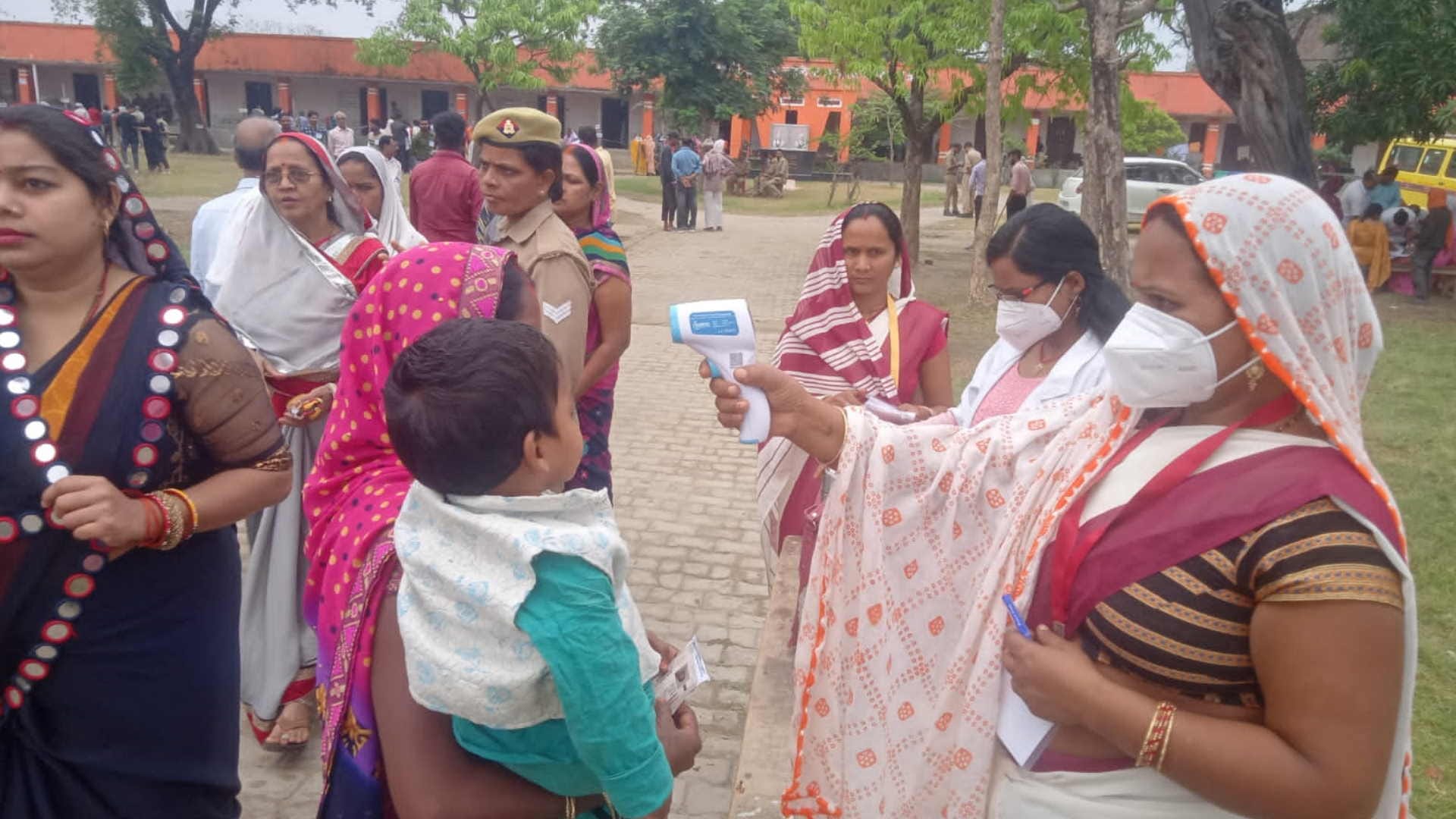 UP Nikay Chunav 2023 Voting for municipal elections continues in Maharajganj