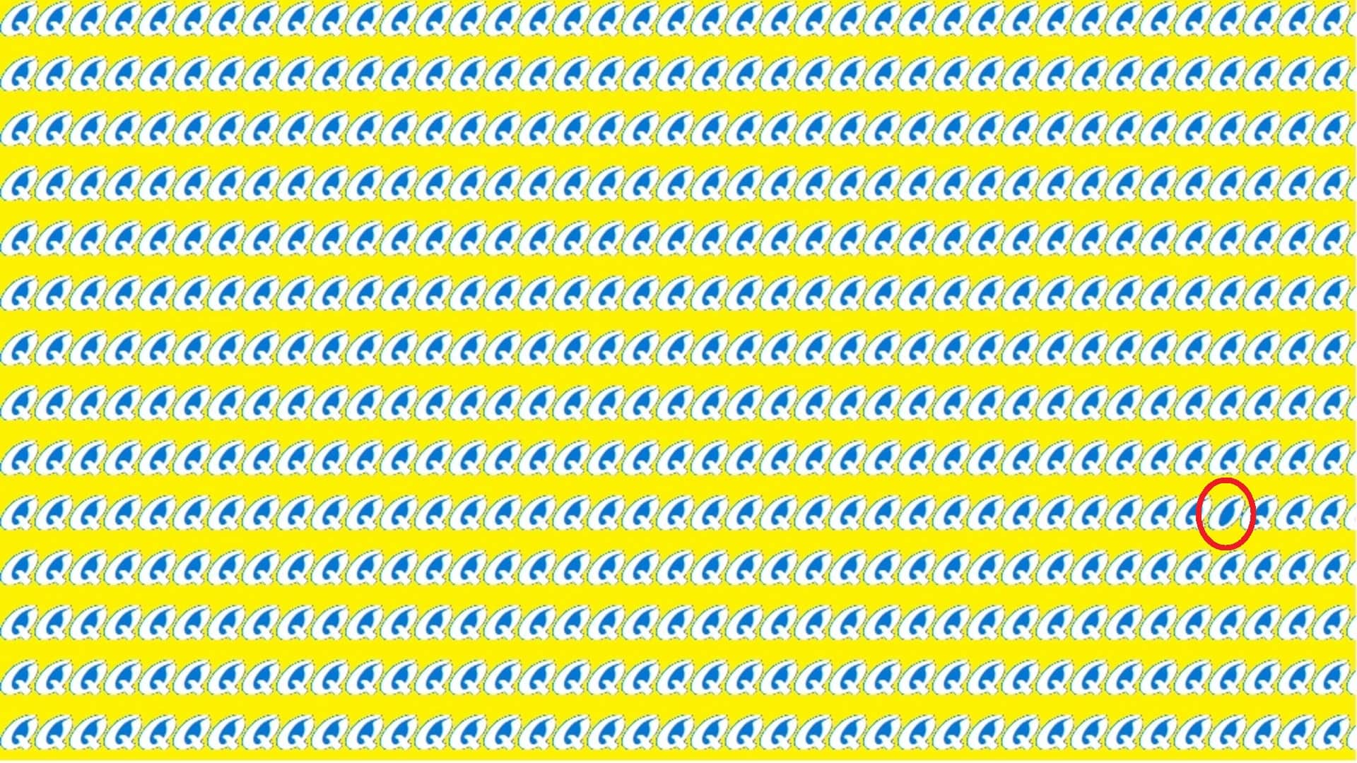 optical illusion IQ Test: if you have super brain then find O Among Q in 10 seconds