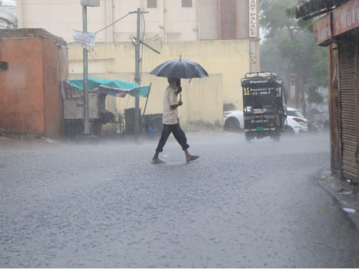 Weather: rain and thunder storm alert in 7 districts of rajasthan