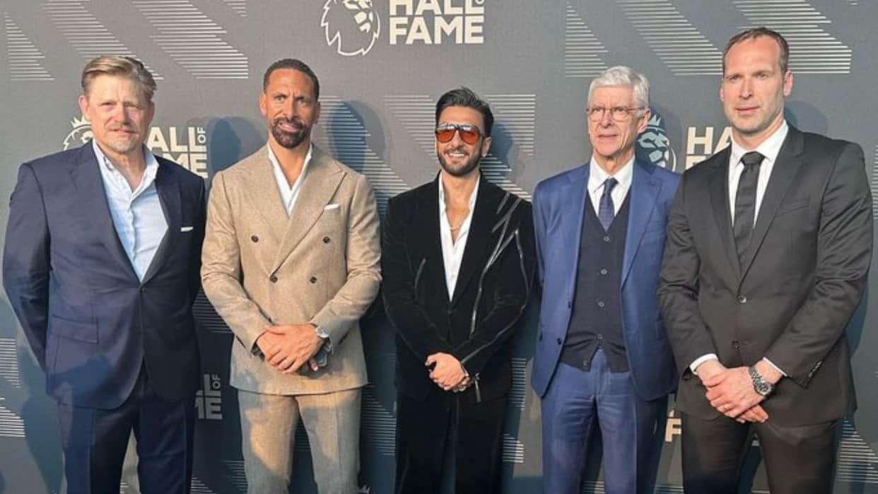 Video Ranveer Singh meets Legends of Football thrilled to see legendary manager Arsene Wenger
