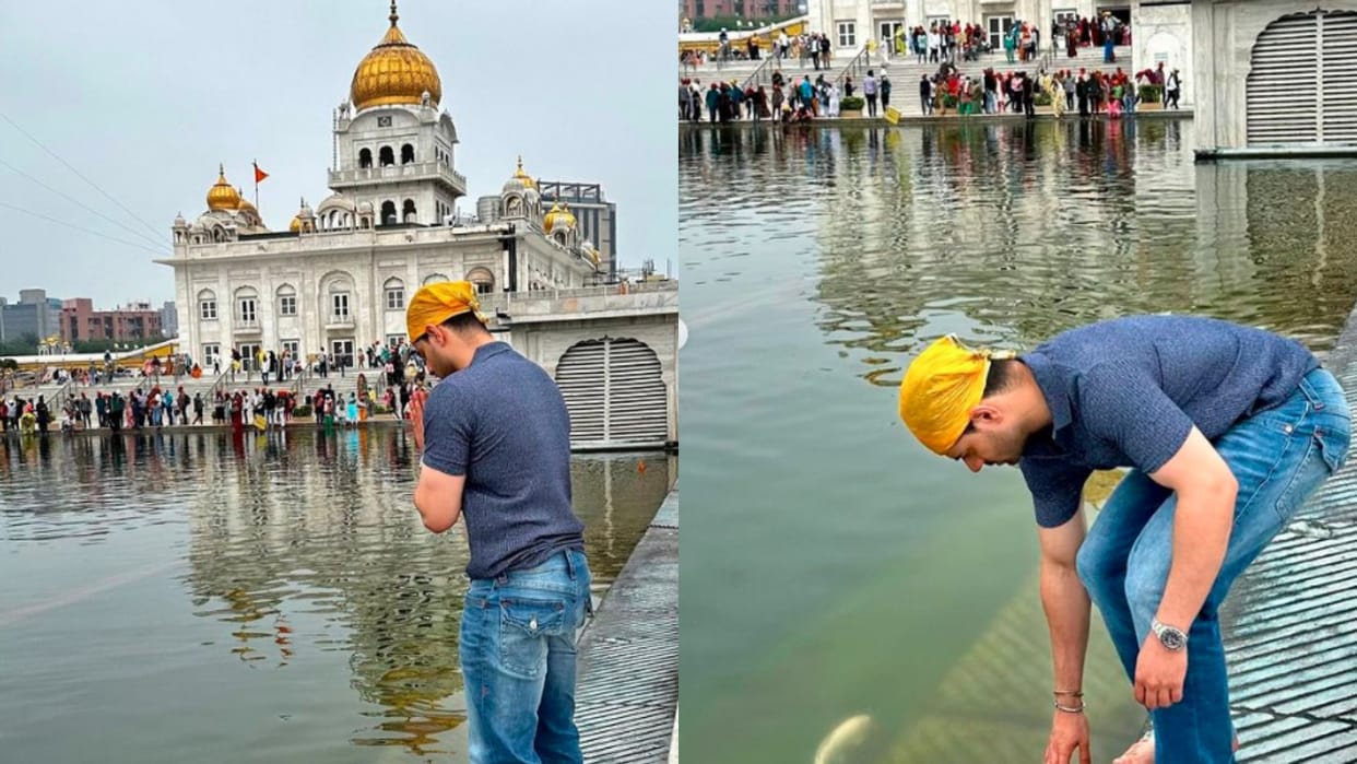 sooraj pancholi prayers at delhi bangla sahib gurudwara after acquitted in jiah khan case