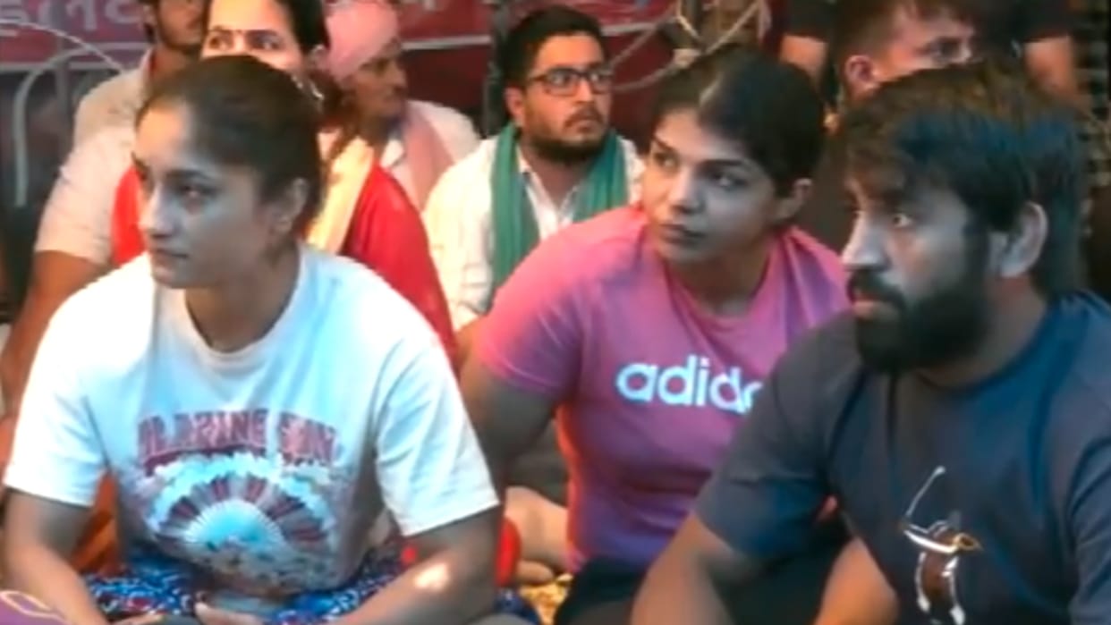 Mahapanchayat in support of wrestlers in Sonipat of Haryana on June 4