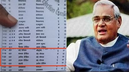 Atal Bihari Vajpayee sister and brother-in-law are still alive in voter list both died in 2015