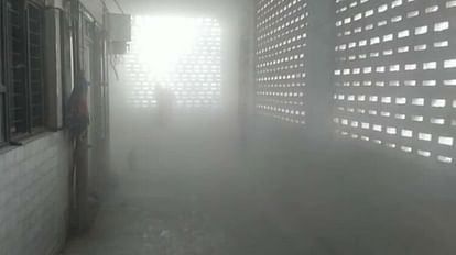 Rewa News Fire broke out in ICU ward of Sanjay Gandhi Hospital due to short circuit