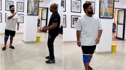 Video Watch Rishabh Pant walks on his own in major recovery breakthrough throws crutches