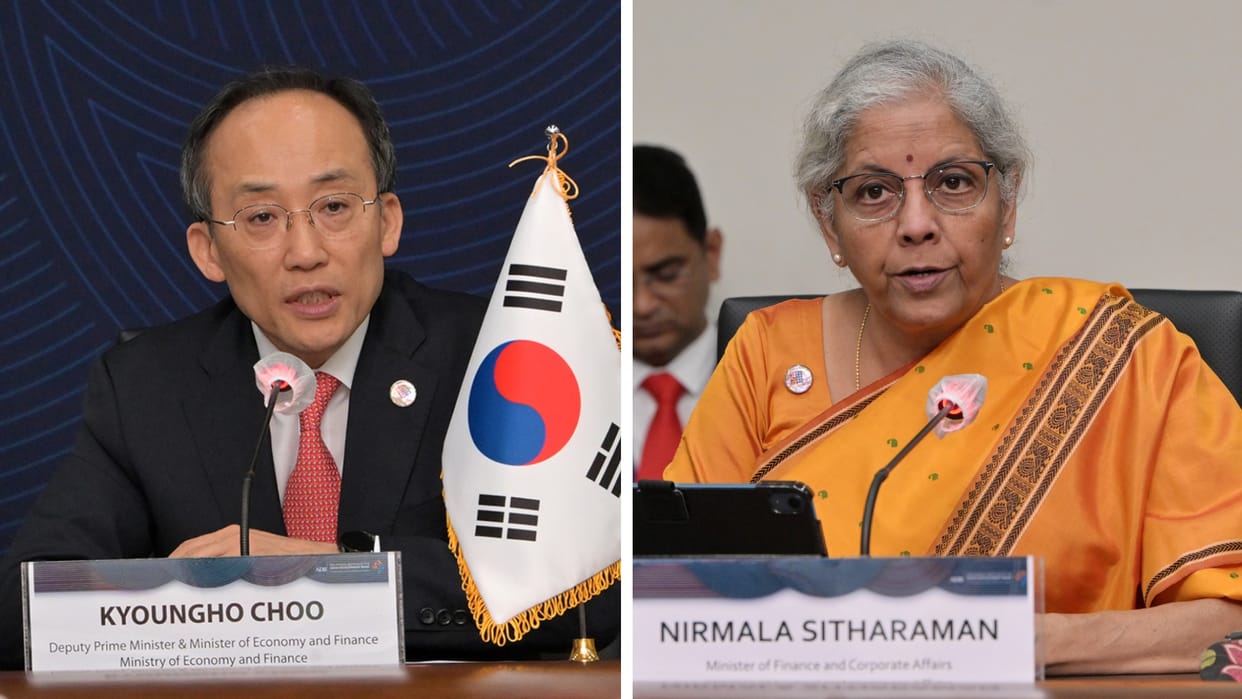 Sitharaman discusses greater opportunities for investments in India with South Korean Dy PM Choo Kyung ho