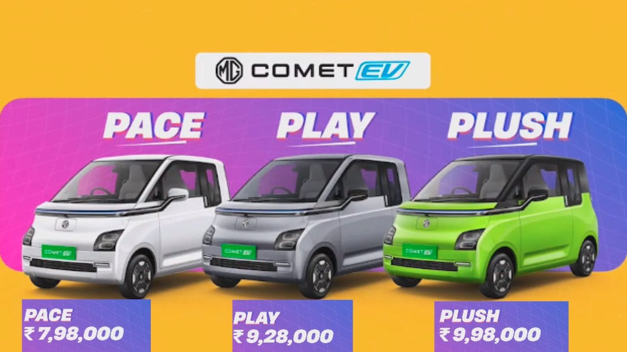 mg motors announce new electric car comet all three variants, know variant wise price details