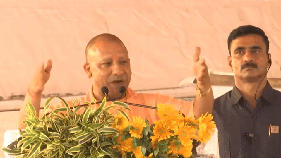 CM Yogi addressed rally in Ghaziabad during campaign for second phase of civic elections