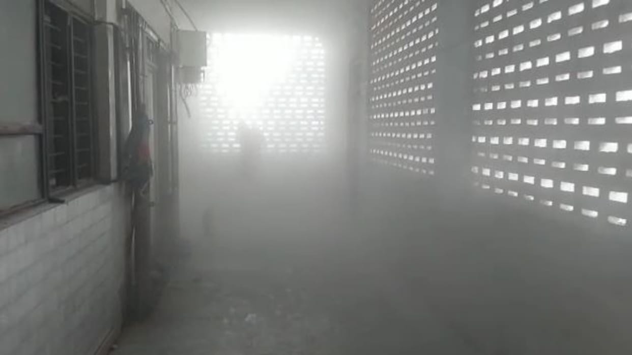 Rewa News Fire broke out in ICU ward of Sanjay Gandhi Hospital due to short circuit