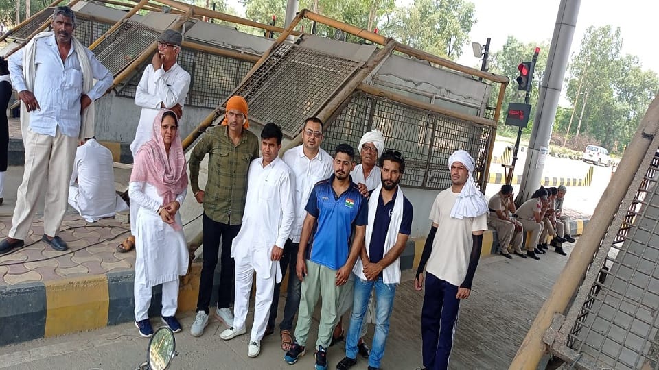 Farmers came out in support of wrestlers in Rohtak