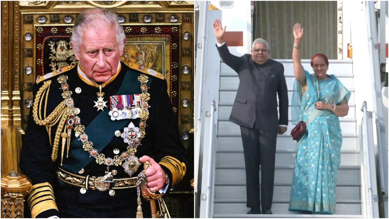 Vice President Jagdeep Dhankhar departs for UK to attend Coronation of King Charles III