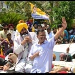 जालंधर में आप का रोड शो