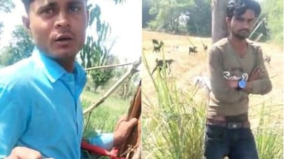 Villagers tied the misdeed accused to a tree and beat them in Pilibhit