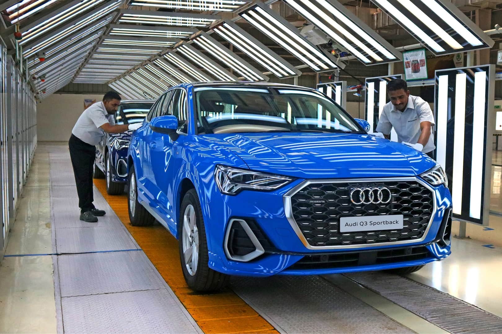 Audi India begins local production of Audi Q3 and Audi Q3 Sportback at SAVWIPL plant in Aurangabad India