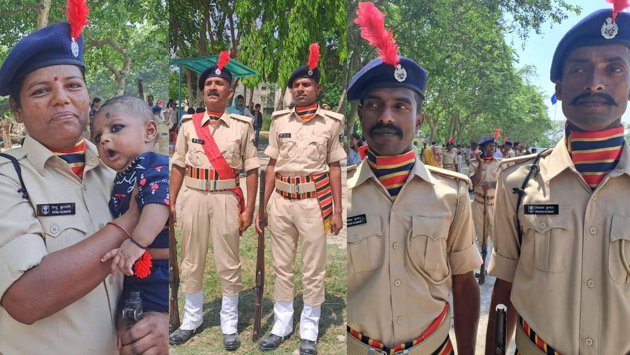 Home Guard Pass Out Parade: Grandmother, father-son and two brothers became soldiers in Vaishali