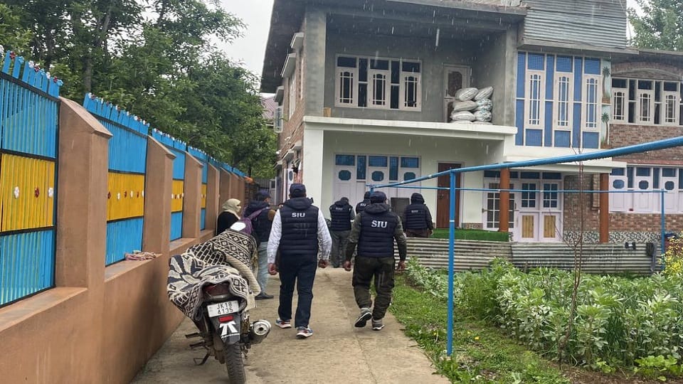 Search of terrorist's house in target killing case, action taken by special investigation unit of police in Ku