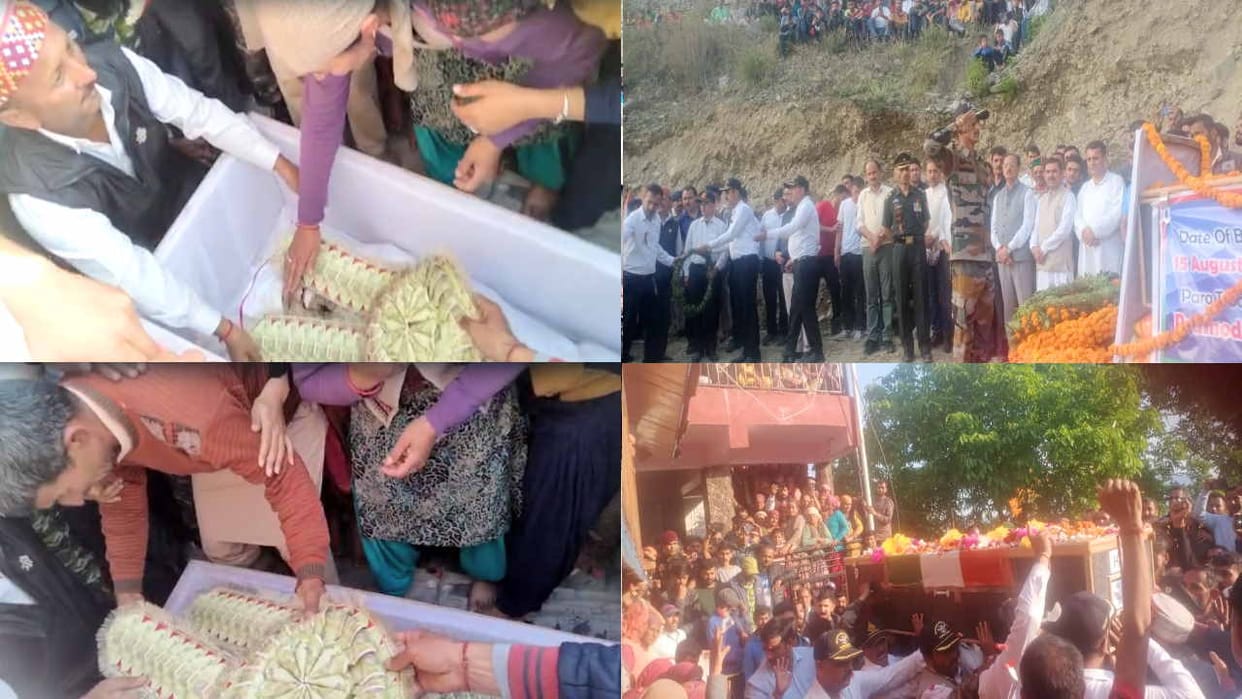 martyr Pramod Negi Dressed like a groom, mother garlanded notes, sister tied rakhi and soldier brother gave la