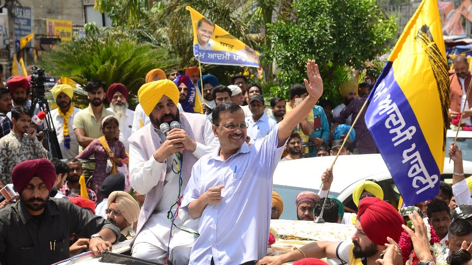 Road Show of Aam Aadmi Party in Jalandhar