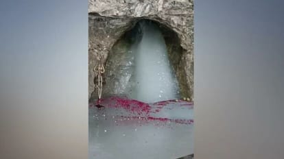 Amarnath Yatra 2023: Baba barfani Him Shivling appeared in holy cave