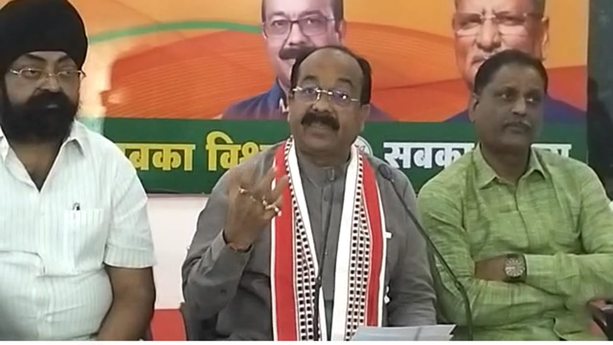 Chhattisgarh BJP state president Arun Saw target bhupesh government on ED raid