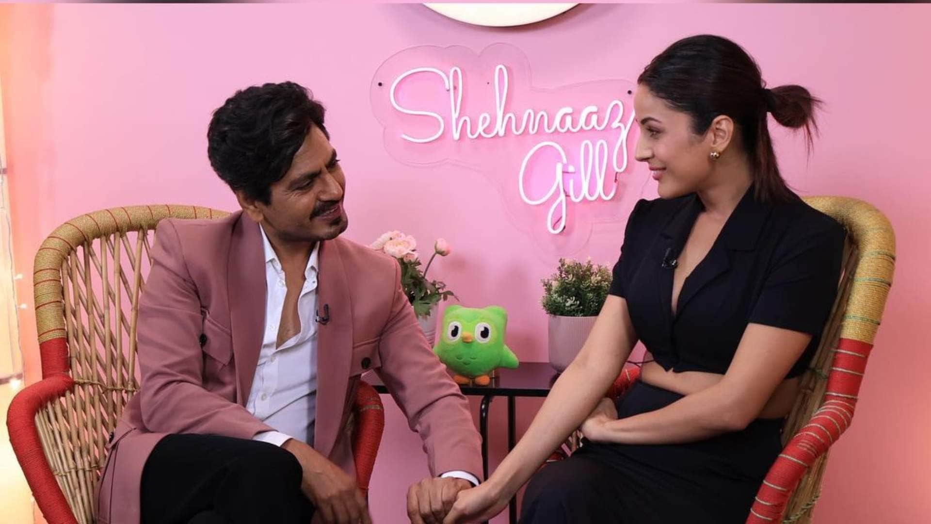 Desi Vibes with Shehnaaz Gill actress called Nawazuddin Siddiqui the God of acting instead of Salman Khan