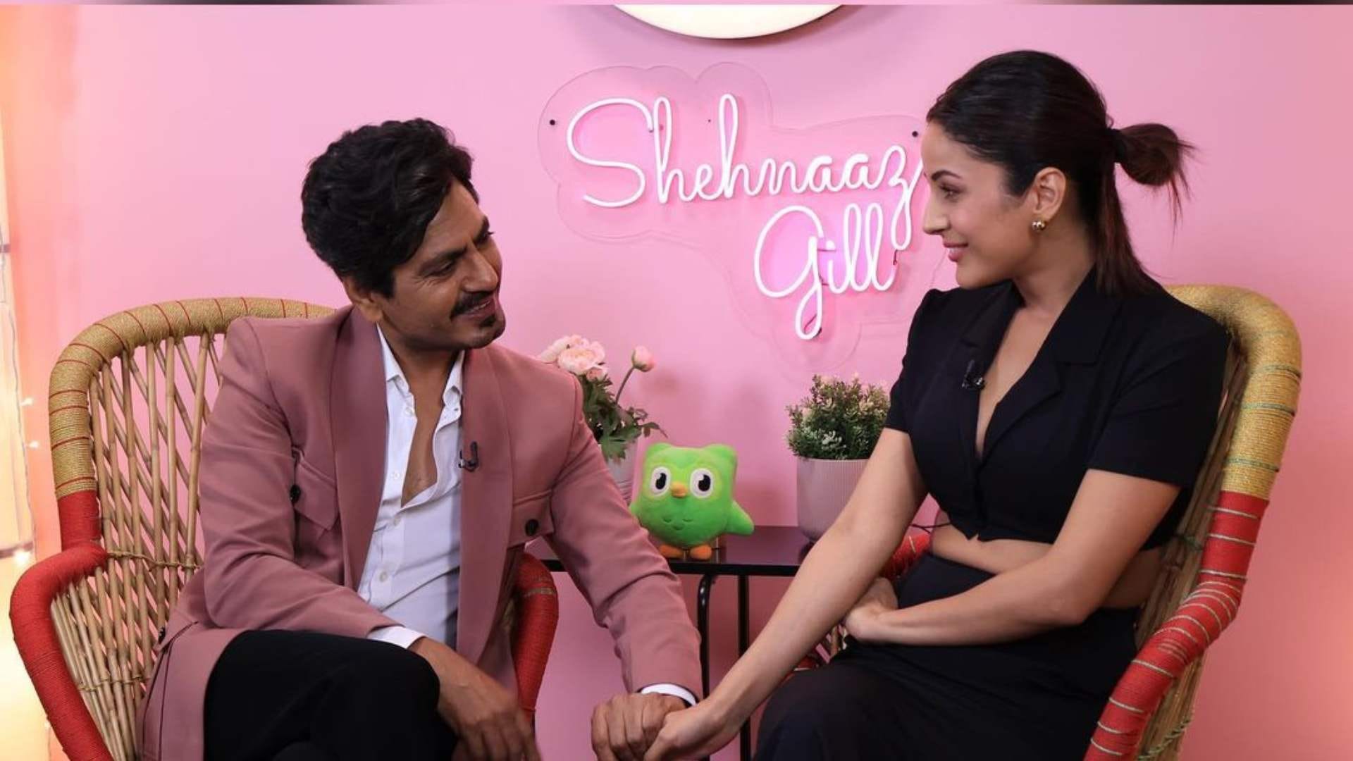 Desi Vibes with Shehnaaz Gill actress called Nawazuddin Siddiqui the God of acting instead of Salman Khan