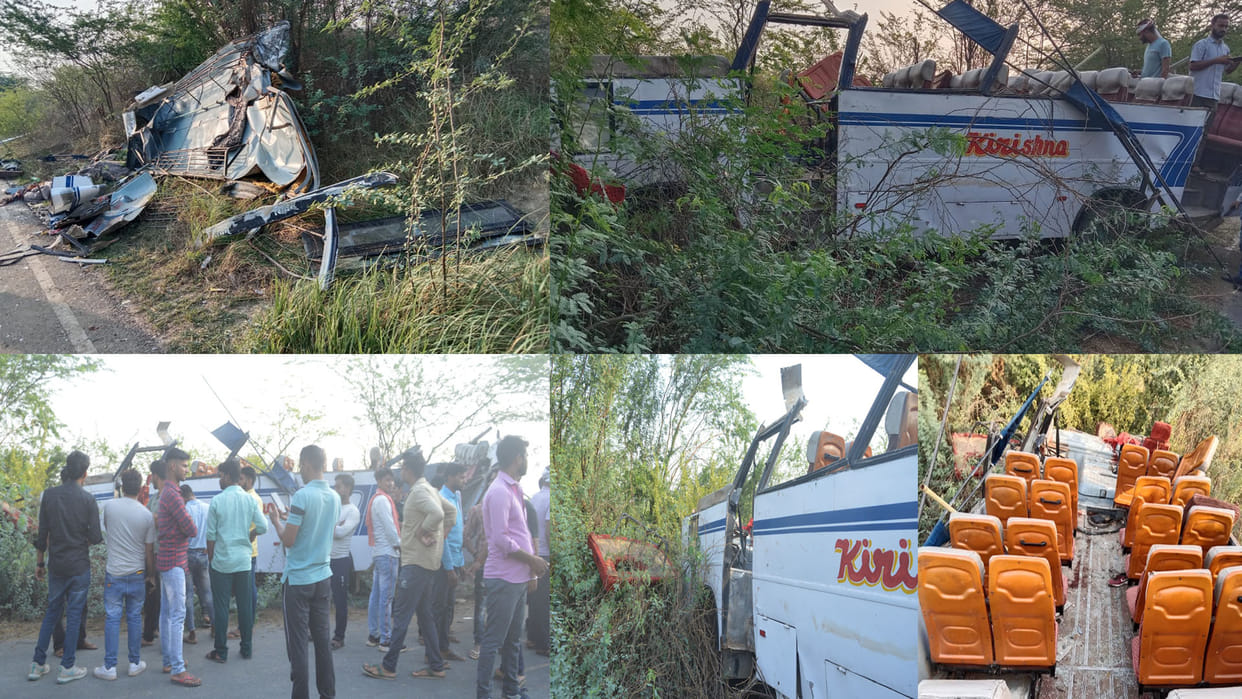 Five people died in Jalaun road accident