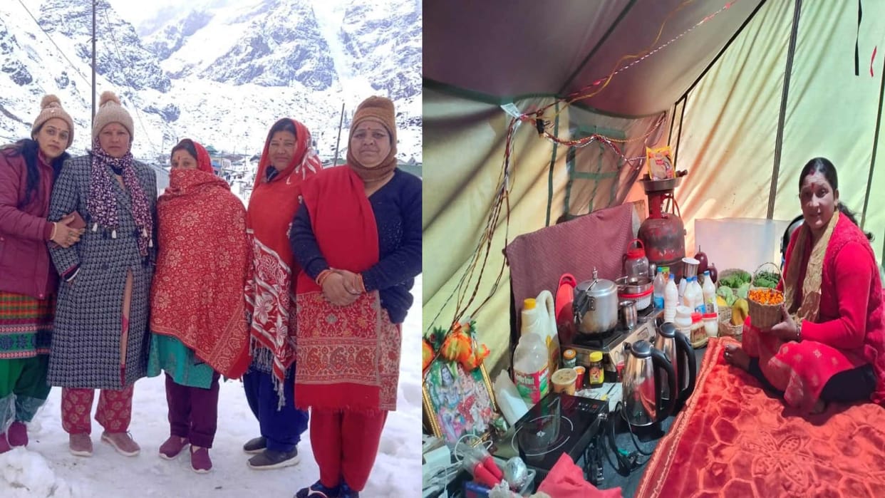 Kedarnath Dham Women also handled the tent business on the Kedarnath Yatra route chardham Yatra 2023