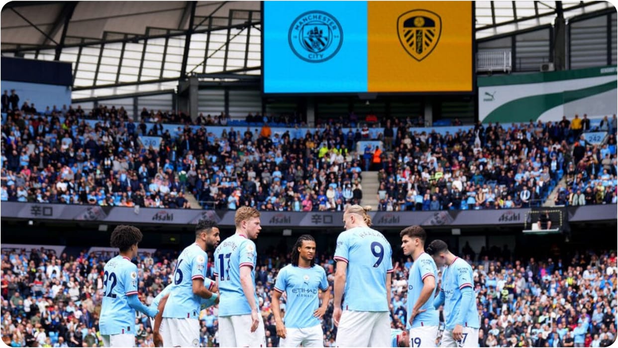 English Premier League: Manchester City beat Leeds 2-1, strengthen hold on top of points table