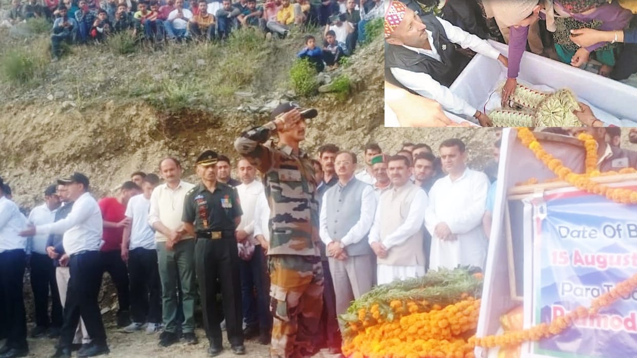 Himachal News: Martyr Pramod Negi cremated with full military honours