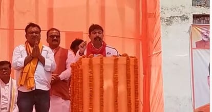 Deputy CM Brijesh Pathak roared in Ballia, said- 'The world will not forgive those who banned Bajrangbali'