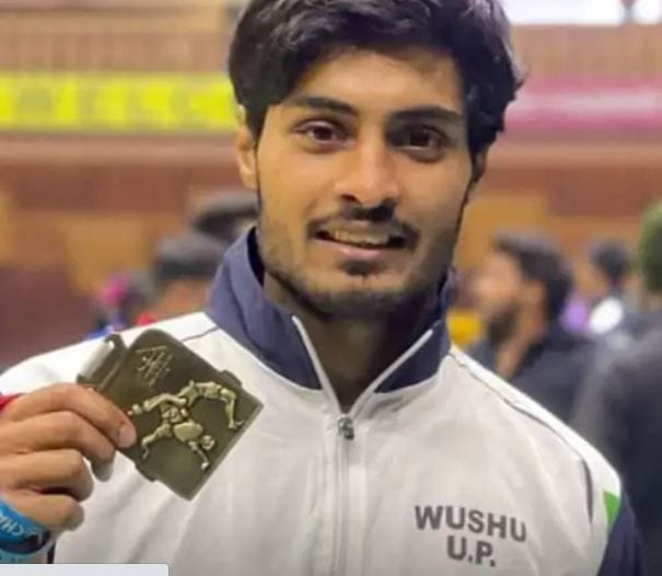 Suraj Yadav of Varanasi won the Wushu Star International Championship Gold Medal