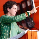 हैदराबाद में प्रियंका गांधी